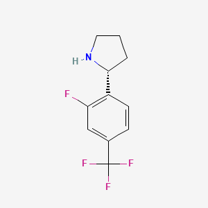 (R)-2-(2-Fluoro-4-(trifluoromethyl)phenyl)pyrrolidine