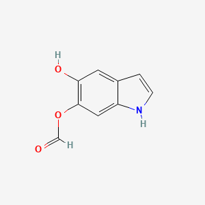 molecular formula C9H7NO3 B12940196 5-Hydroxy-1H-indol-6-yl formate 