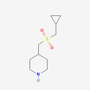 molecular formula C10H19NO2S B1294021 4-((Cyclopropylmethylsulfonyl)methyl)piperidine CAS No. 1160245-63-5