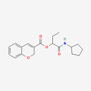 [1-(cyclopentylamino)-1-oxobutan-2-yl] 2H-chromene-3-carboxylate