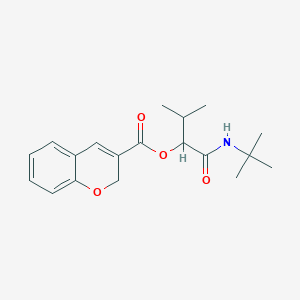 1-(tert-Butylamino)-3-methyl-1-oxobutan-2-yl 2H-chromene-3-carboxylate