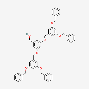 molecular formula C49H44O7 B12940244 (3,5-Bis{[3,5-bis(benzyloxy)phenyl]methoxy}phenyl)methanol CAS No. 129536-40-9