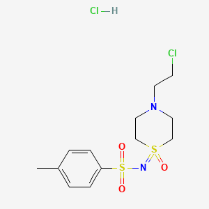 N-(4-(2-Chloroethyl)-1-oxido-1l6-thiomorpholin-1-ylidene)-4-methylbenzenesulfonamide hydrochloride