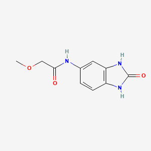 molecular formula C10H11N3O3 B12940246 2-Methoxy-N-(2-oxo-2,3-dihydro-1H-benzimidazol-5-yl)acetamide CAS No. 188679-52-9