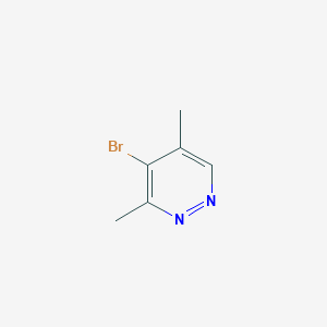 molecular formula C6H7BrN2 B12940276 4-Bromo-3,5-dimethylpyridazine 