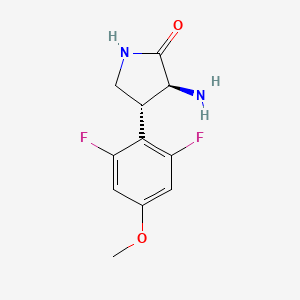 (3S,4R)-3-Amino-4-(2,6-difluoro-4-methoxyphenyl)pyrrolidin-2-one