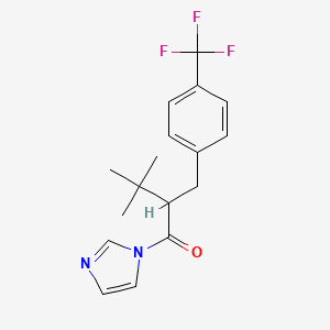 1H-Imidazole, 1-(3,3-dimethyl-1-oxo-2-((4-(trifluoromethyl)phenyl)methyl)butyl)-