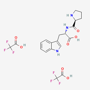 molecular formula C20H21F6N3O7 B12940290 H-Pro-Trp-OH.2TFA 