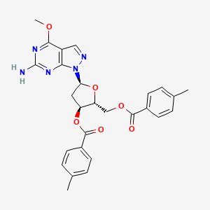 (2R,3S,5S)-5-(6-Amino-4-methoxy-1H-pyrazolo[3,4-d]pyrimidin-1-yl)-2-(((4-methylbenzoyl)oxy)methyl)tetrahydrofuran-3-yl 4-methylbenzoate