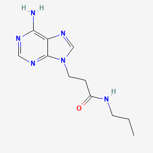 3-(6-Amino-9H-purin-9-yl)-N-propylpropanamide