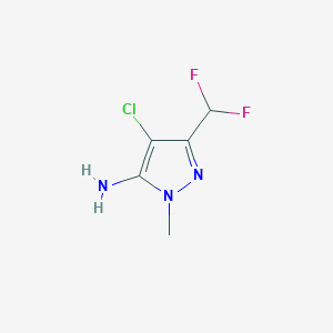 4-Chloro-3-(difluoromethyl)-1-methyl-1H-pyrazol-5-amine