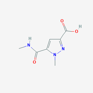 molecular formula C7H9N3O3 B1294032 1-methyl-5-(methylcarbamoyl)-1H-pyrazole-3-carboxylic acid CAS No. 1172801-30-7
