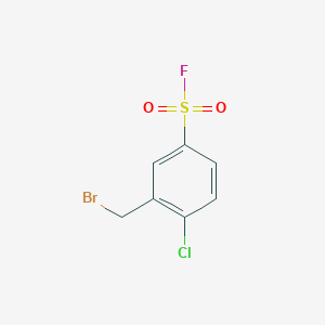 3-(Bromomethyl)-4-chlorobenzene-1-sulfonyl fluoride