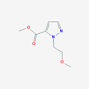 molecular formula C8H12N2O3 B1294036 methyl 1-(2-methoxyethyl)-1H-pyrazole-5-carboxylate CAS No. 1172860-88-6