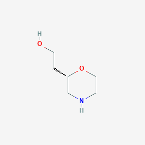 molecular formula C6H13NO2 B12940361 (S)-2-(Morpholin-2-yl)ethan-1-ol 