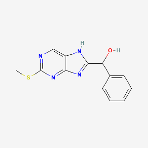 (2-(Methylthio)-9H-purin-8-yl)(phenyl)methanol