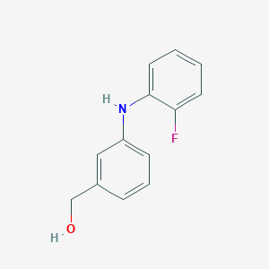 molecular formula C13H12FNO B12940408 (3-((2-Fluorophenyl)amino)phenyl)methanol 