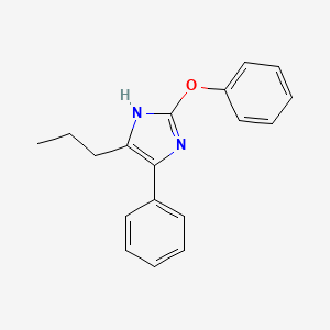 molecular formula C18H18N2O B12940424 2-Phenoxy-4-phenyl-5-propyl-1H-imidazole CAS No. 64792-48-9