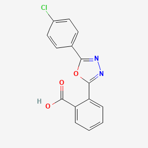 2-(5-(4-Chlorophenyl)-1,3,4-oxadiazol-2-yl)benzoic acid