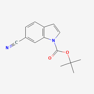 molecular formula C14H14N2O2 B1294043 1-Boc-6-氰基吲哚 CAS No. 889676-34-0
