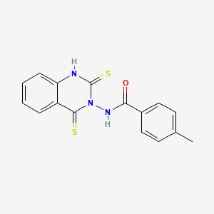 N-[2,4-Bis(sulfanylidene)-1,4-dihydroquinazolin-3(2H)-yl]-4-methylbenzamide