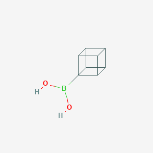 molecular formula C8H9BO2 B12940494 Cuban-1-ylboronic acid 