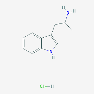 molecular formula C11H15ClN2 B129405 1-(1H-吲-3-基)丙-2-胺盐酸盐 CAS No. 879-36-7