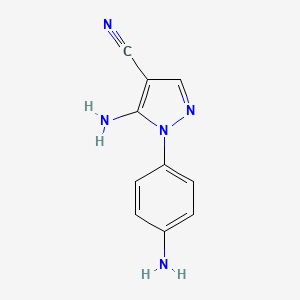B1294055 5-amino-1-(4-aminophenyl)-1H-pyrazole-4-carbonitrile CAS No. 1135324-00-3