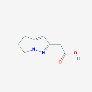 2-(5,6-Dihydro-4H-pyrrolo[1,2-b]pyrazol-2-yl)acetic acid