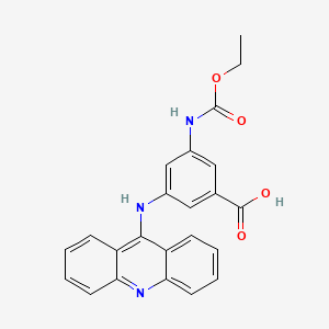 3-[(Acridin-9-YL)amino]-5-[(ethoxycarbonyl)amino]benzoic acid