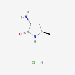 (3R,5R)-3-Amino-5-methylpyrrolidin-2-one hydrochloride