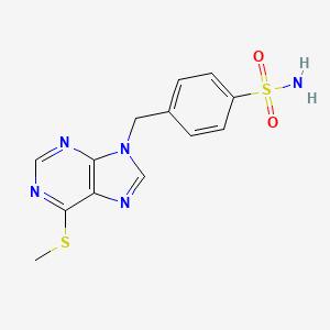 4-{[6-(Methylsulfanyl)-9h-purin-9-yl]methyl}benzenesulfonamide