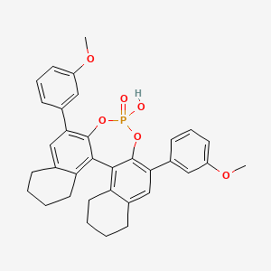 13-hydroxy-10,16-bis(3-methoxyphenyl)-12,14-dioxa-13λ5-phosphapentacyclo[13.8.0.02,11.03,8.018,23]tricosa-1(23),2,8,10,15,17-hexaene 13-oxide