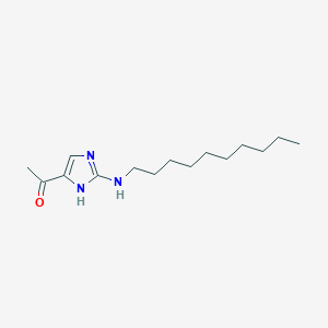 molecular formula C15H27N3O B12940647 1-[2-(Decylamino)-1H-imidazol-5-yl]ethan-1-one CAS No. 88723-20-0