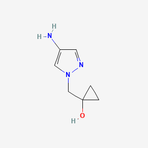 1-((4-Amino-1H-pyrazol-1-yl)methyl)cyclopropan-1-ol