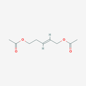 molecular formula C9H14O4 B12940679 Pent-2-ene-1,5-diyl diacetate 