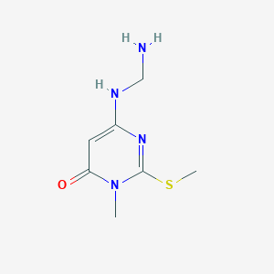 6-((Aminomethyl)amino)-3-methyl-2-(methylthio)pyrimidin-4(3H)-one