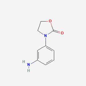 B1294076 3-(3-Aminophenyl)-1,3-oxazolidin-2-one CAS No. 34232-43-4