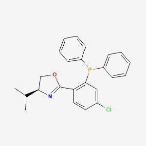 (S)-2-(4-Chloro-2-(diphenylphosphanyl)phenyl)-4-isopropyl-4,5-dihydrooxazole