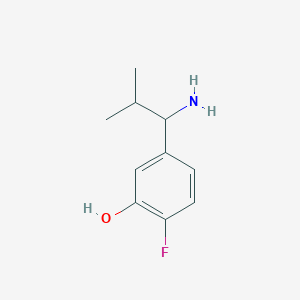 5-(1-Amino-2-methylpropyl)-2-fluorophenol