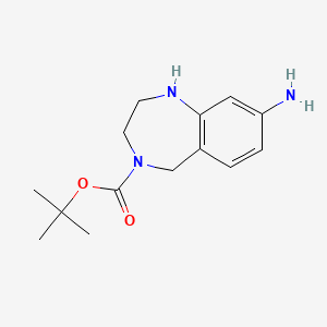 B1294079 8-Amino-4-Boc-2,3,4,5-tetrahydro-1H-benzo[e][1,4]diazepine CAS No. 886363-80-0