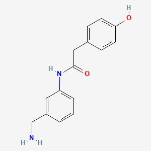 B1294080 N-(3-(aminomethyl)phenyl)-2-(4-hydroxyphenyl)acetamide CAS No. 886363-58-2