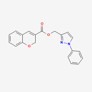 (1-Phenyl-1H-pyrazol-3-yl)methyl 2H-chromene-3-carboxylate