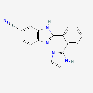 1H-Benzimidazole-5-carbonitrile, 2-[2-(1H-imidazol-2-yl)phenyl]-