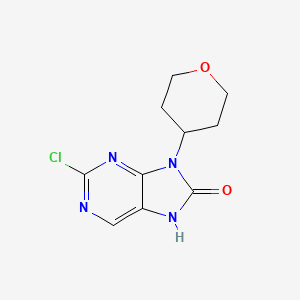 2-Chloro-9-(tetrahydro-2H-pyran-4-yl)-7,9-dihydro-8H-purin-8-one