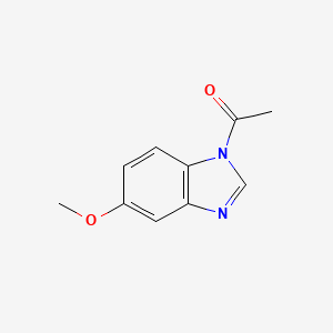 molecular formula C10H10N2O2 B12940951 1-(5-Methoxy-1H-benzo[d]imidazol-1-yl)ethanone 