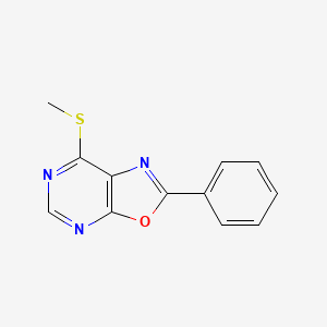 7-(Methylsulfanyl)-2-phenyl[1,3]oxazolo[5,4-d]pyrimidine