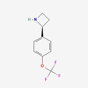 molecular formula C10H10F3NO B12940977 (S)-2-(4-(Trifluoromethoxy)phenyl)azetidine 