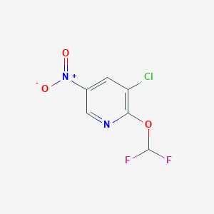 3-Chloro-2-(difluoromethoxy)-5-nitropyridine