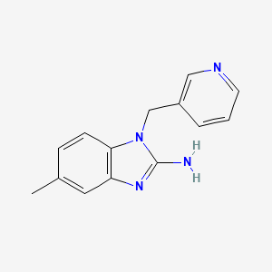 5-Methyl-1-(pyridin-3-ylmethyl)-1H-benzo[d]imidazol-2-amine